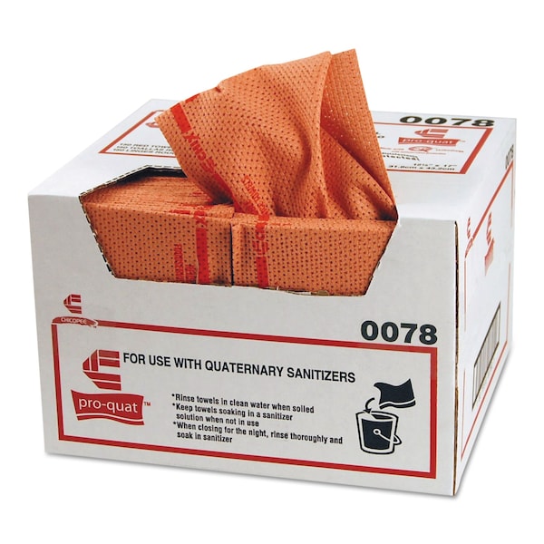 Chix Pro-Quat Fresh Guy Food Service Towel, Heavy Duty, 12.5x17, Red, PK150 CHI 0078 - main